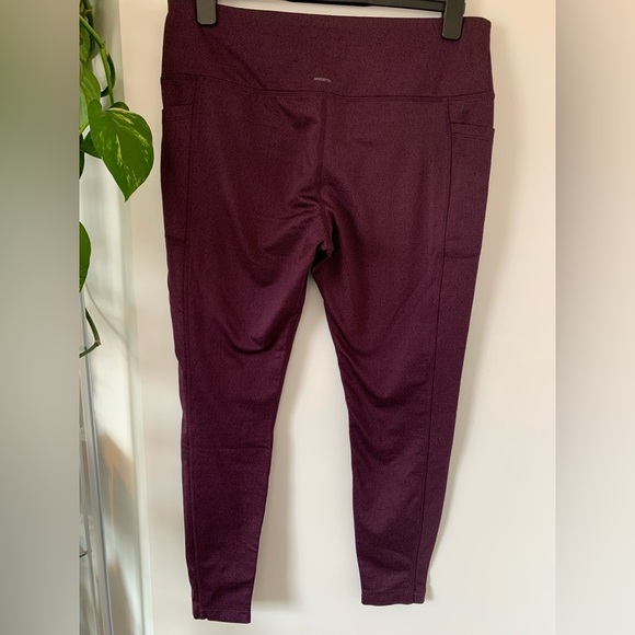 3pc Mondetta/Head Purple and Gray High-Waisted Leggings with Stretchy Fabric - Picture 8 of 10